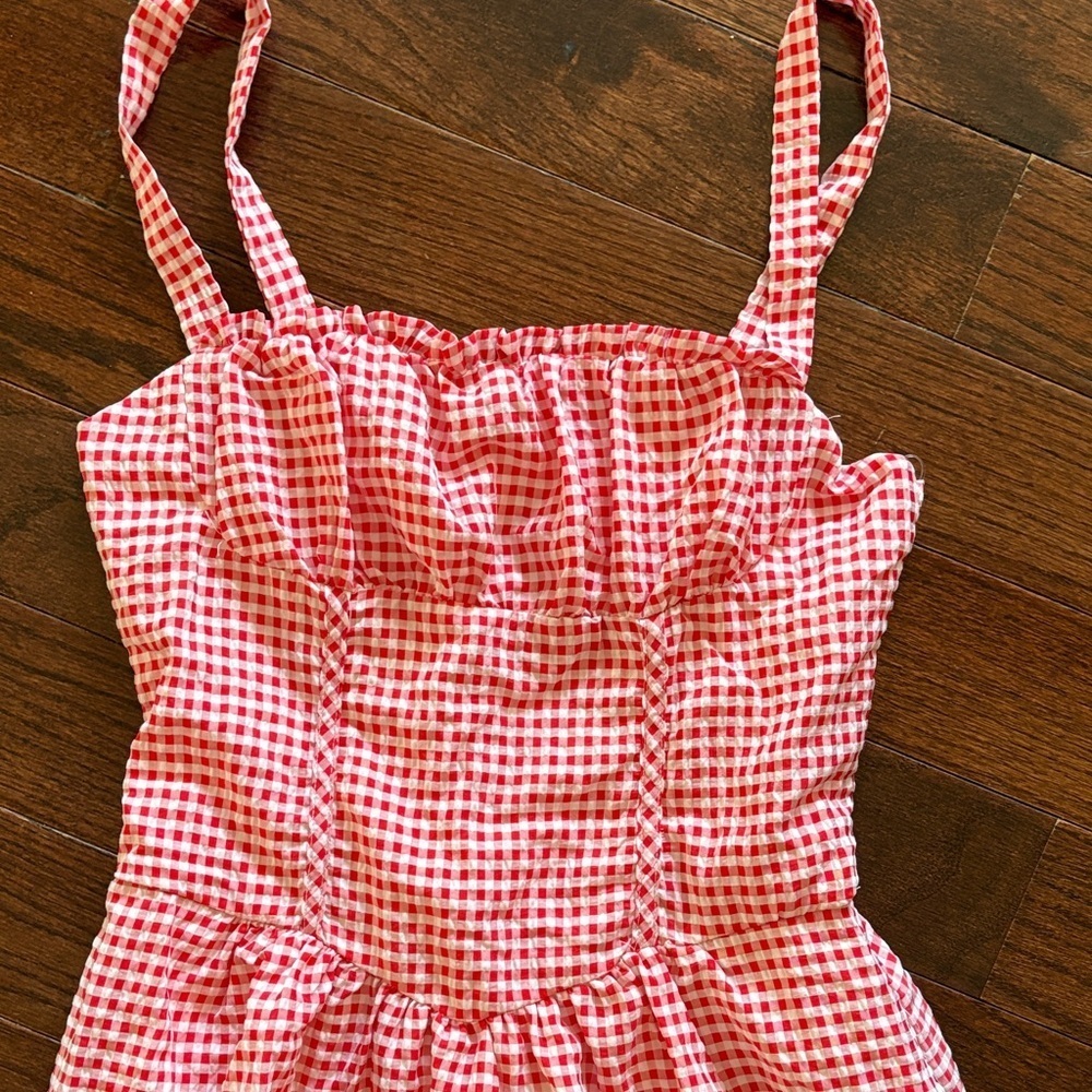 wild fable Pink Gingham Sundress - Picture 2 of 4